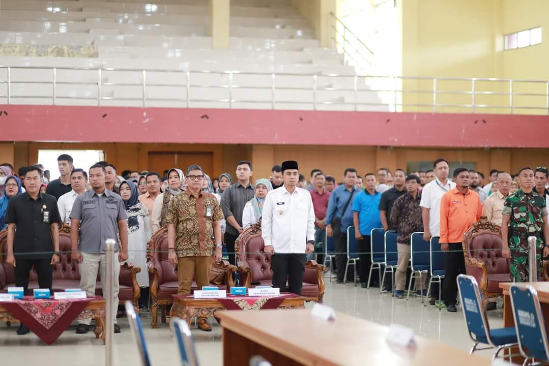 Kegiatan yang menggambarkan suasana Pemilu tanggal 14 Februari mendatang itu di gelar KPU Kota Solok di gedung Kubung Tigo Baleh, Rabu (31/01/2024) 
